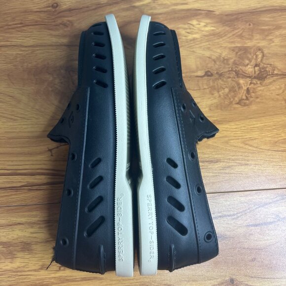 Sperry Float Cozy Slip On Boat Shoes Womens 8 Faux Fur Lined Casual Black NEW - Picture 8 of 9